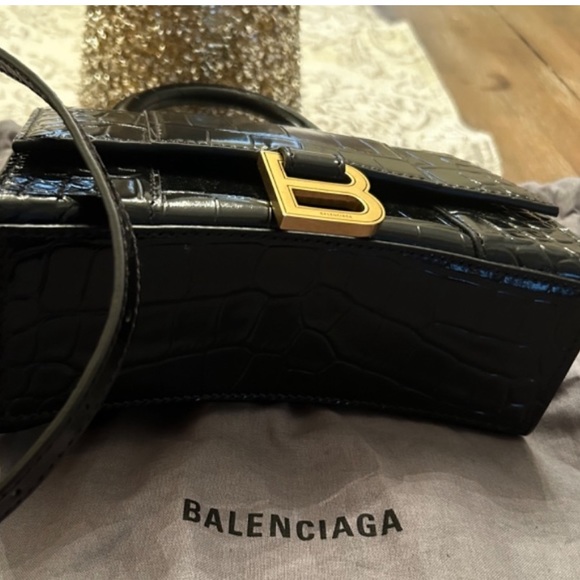 Balenciaga Black XS Hourglass Bag - LIKE NEW - Picture 5 of 8
